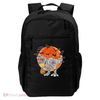 T-Rex Mummy Attack Spooky Halloween Backpack