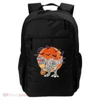 T-Rex Mummy Attack Spooky Halloween Backpack thumb 0