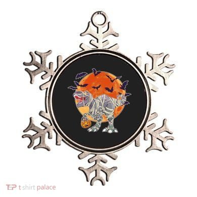 T-Rex Mummy Attack Spooky Halloween Ornament