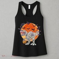 T-Rex Mummy Attack Spooky Halloween Women's Tank Top thumb 3