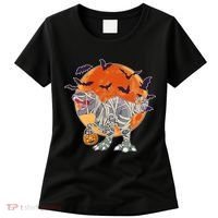 T-Rex Mummy Attack Spooky Halloween Women's T-Shirt thumb 0