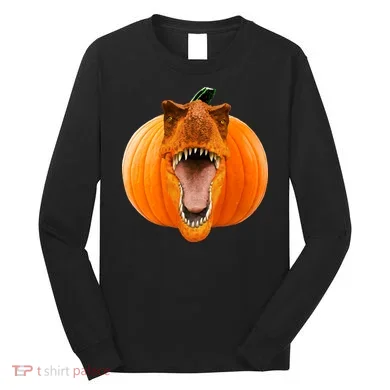 T-REX Pumpkin Face Long Sleeve Shirt