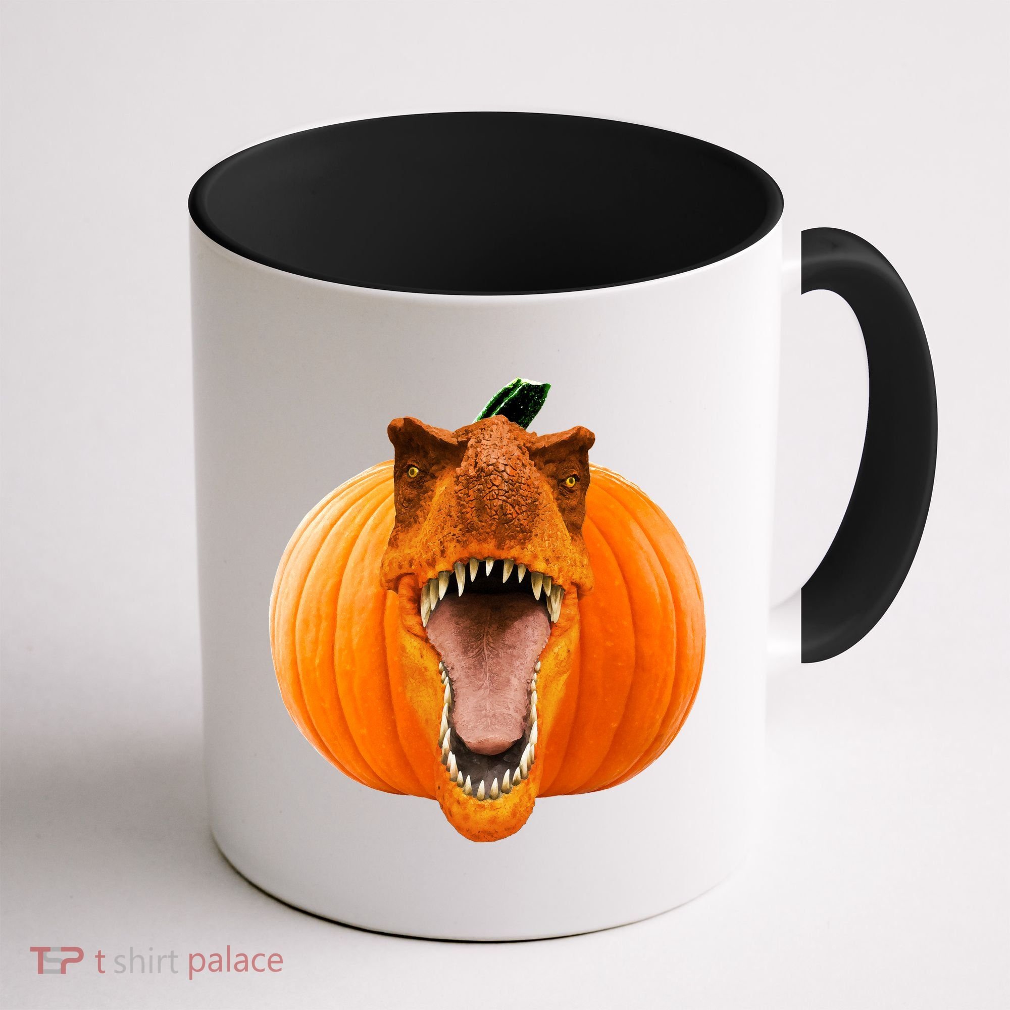 T-REX Pumpkin Face Coffee Mug