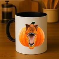 T-REX Pumpkin Face Coffee Mug thumb 4