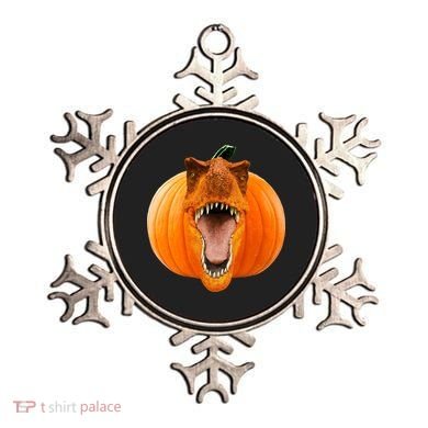 T-REX Pumpkin Face Ornament