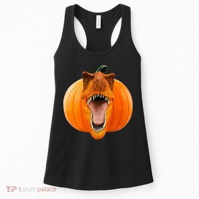 T-REX Pumpkin Face Women's Tank Top