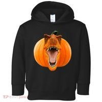 T-REX Pumpkin Face Toddler Hoodie thumb 0