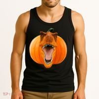 T-REX Pumpkin Face Tank Top thumb 3