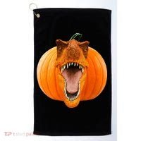 T-REX Pumpkin Face Golf Towel thumb 0