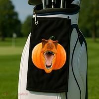 T-REX Pumpkin Face Golf Towel thumb 2