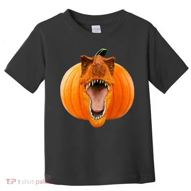 T-REX Pumpkin Face Toddler T-Shirt