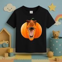 T-REX Pumpkin Face Toddler T-Shirt thumb 3