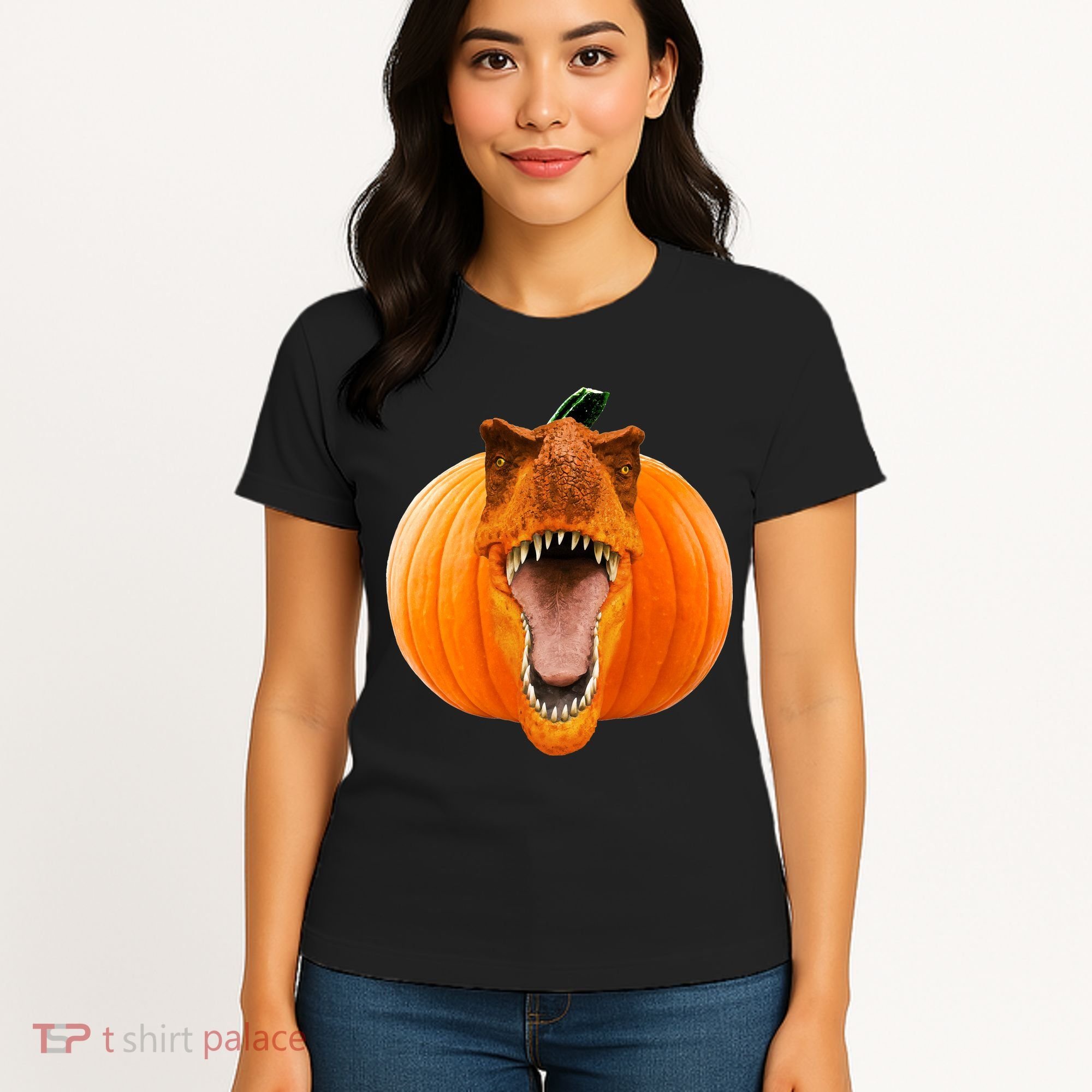 T-REX Pumpkin Face Women's T-Shirt