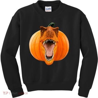 T-REX Pumpkin Face Kids Sweatshirt