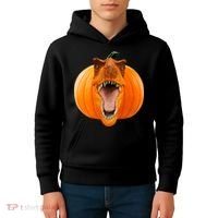 T-REX Pumpkin Face Kids Hoodie thumb 4