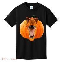 T-REX Pumpkin Face Kids T-Shirt thumb 0