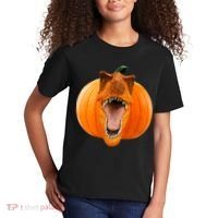 T-REX Pumpkin Face Kids T-Shirt thumb 2