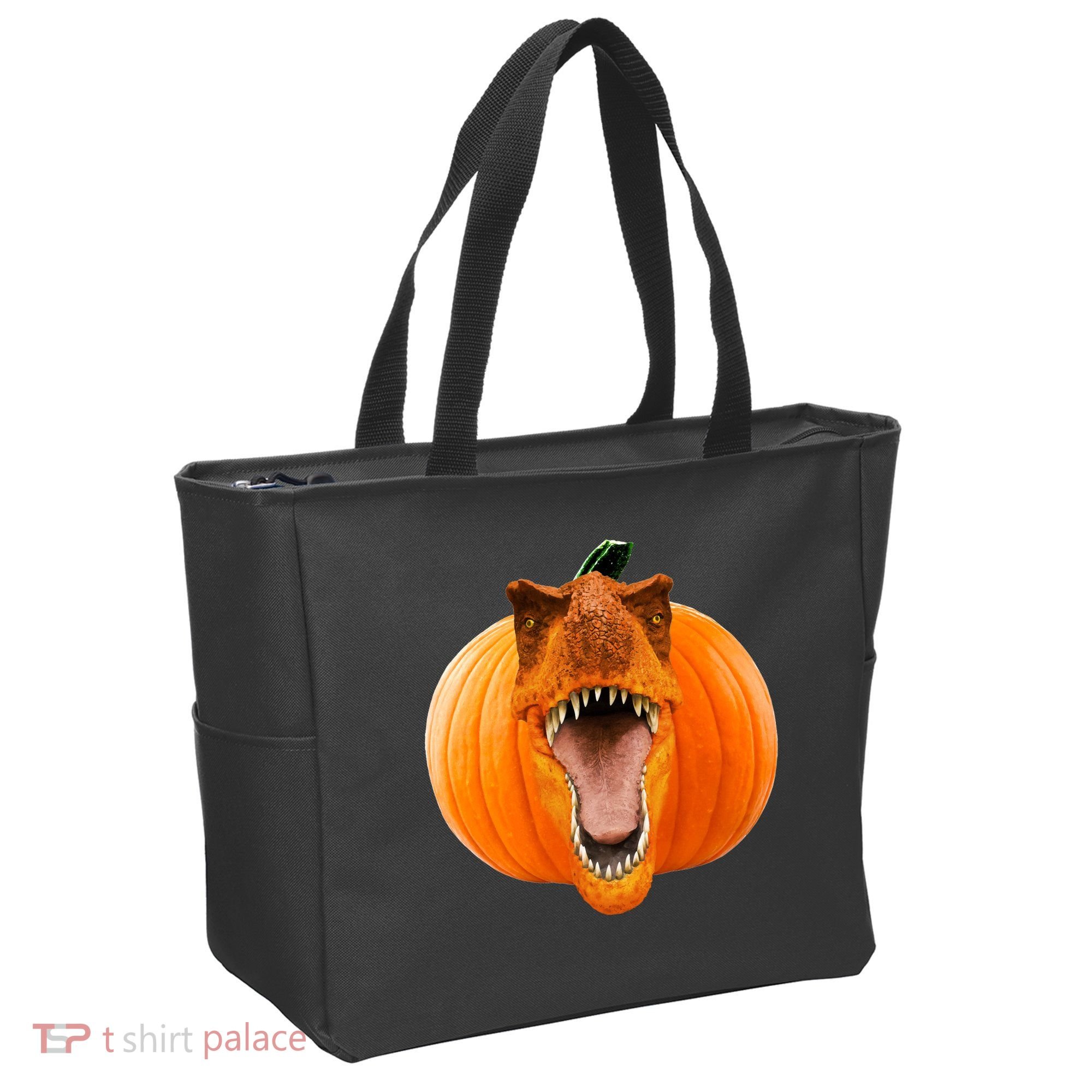 T-REX Pumpkin Face Tote Bag