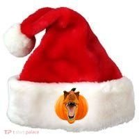 T-REX Pumpkin Face Santa Hat thumb 0