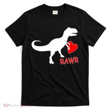 T-Rex Rawr Heart Dinosaur Valentine's Day T-Shirt