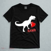 T-Rex Rawr Heart Dinosaur Valentine's Day T-Shirt thumb 5