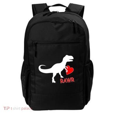 T-Rex Rawr Heart Dinosaur Valentine's Day Backpack