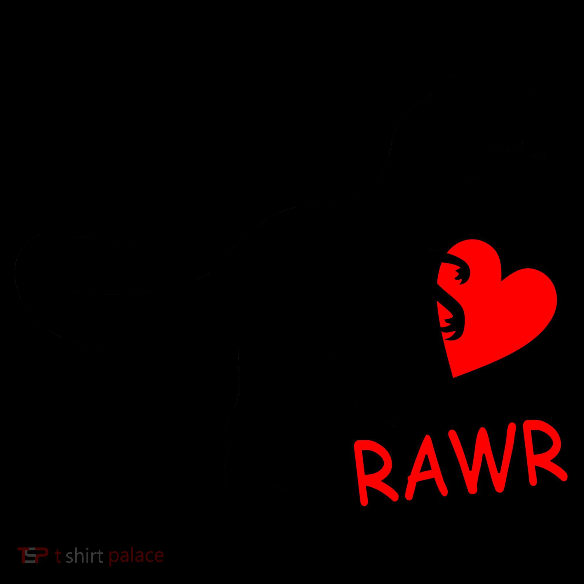 T-Rex Rawr Heart Dinosaur Valentine's Day Coffee Mug