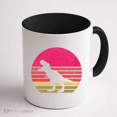 T-Rex Retro Coffee Mug back
