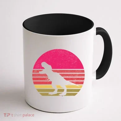 T-Rex Retro Coffee Mug back