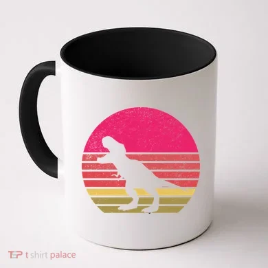 T-Rex Retro Coffee Mug