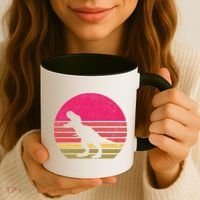 T-Rex Retro Coffee Mug thumb 3