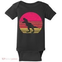 T-Rex Retro Baby Bodysuit thumb 0