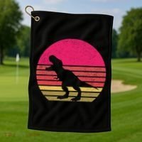 T-Rex Retro Golf Towel thumb 1