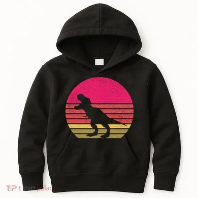 T-Rex Retro Kids Hoodie