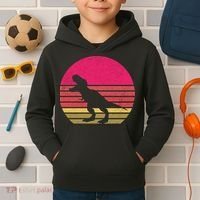 T-Rex Retro Kids Hoodie thumb 2
