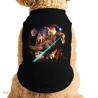 T-Rex Rexzilla Lazer Burning City Doggie Tank thumb 0