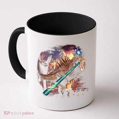 T-Rex Rexzilla Lazer Burning City Coffee Mug