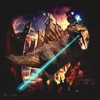 T-Rex Rexzilla Lazer Burning City Polo thumb 3