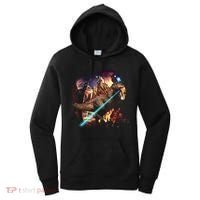 T-Rex Rexzilla Lazer Burning City Women's Hoodie thumb 0