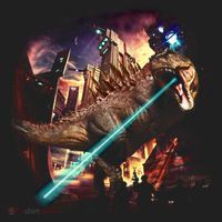 T-Rex Rexzilla Lazer Burning City Hat thumb 2