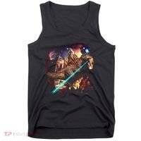 T-Rex Rexzilla Lazer Burning City Tank Top thumb 0