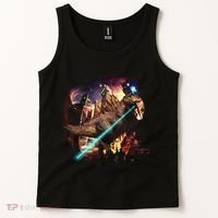 T-Rex Rexzilla Lazer Burning City Tank Top thumb 2
