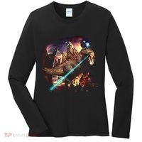 T-Rex Rexzilla Lazer Burning City Women's Long Sleeve Shirt thumb 0