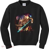 T-Rex Rexzilla Lazer Burning City Kids Sweatshirt thumb 0