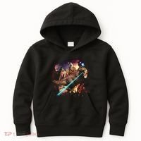 T-Rex Rexzilla Lazer Burning City Kids Hoodie thumb 0