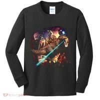 T-Rex Rexzilla Lazer Burning City Kids Long Sleeve Shirt thumb 0