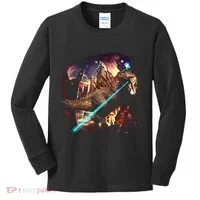 T-Rex Rexzilla Lazer Burning City Kids Long Sleeve Shirt thumb 0