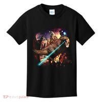 T-Rex Rexzilla Lazer Burning City Kids T-Shirt thumb 0