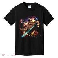 T-Rex Rexzilla Lazer Burning City Kids T-Shirt thumb 0