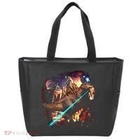 T-Rex Rexzilla Lazer Burning City Tote Bag thumb 0